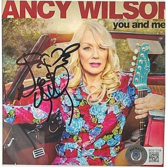 Nancy Wilson Signed You and Me Framed Matted CD Cover Beckett BAS Autographed